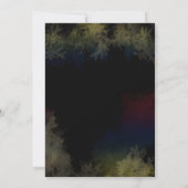 Festive Forest Lights Wedding Rehearsal Dinner Kaart (Achterkant)