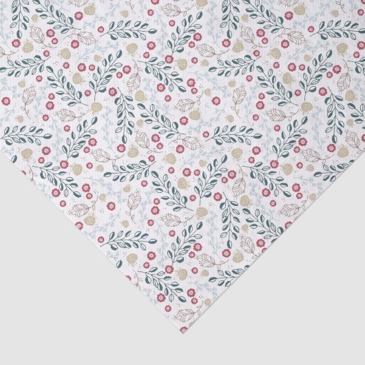 Festive Forest Pattern Tissuepapier (Detail)