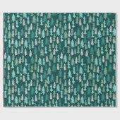 Festive Forest | Vakantie Cadeaupapier (Vlak)