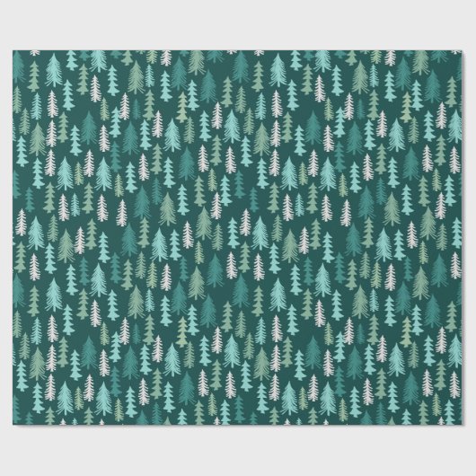 Festive Forest | Vakantie Cadeaupapier (Vlak)