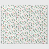 Festive Forest | wit | Vakantie Cadeaupapier (Vlak)