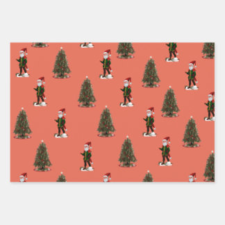 Festive Forest Wrapping Sheets Set of 3 Inpakpapier Vel