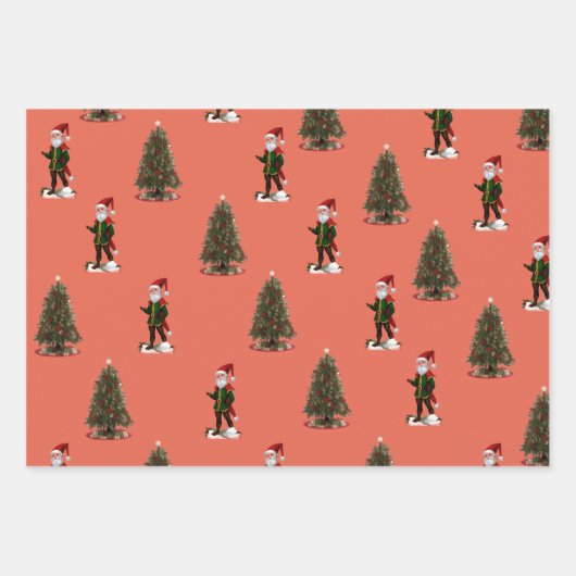 Festive Forest Wrapping Sheets Set of 3 Inpakpapier Vel (Voorkant 2)