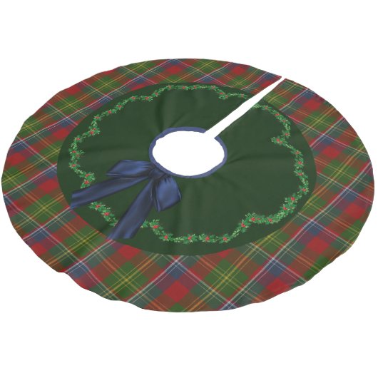 Festive Forrester Tartan Pset Tree Skirt Kerstboom Rok (Gekanteld)