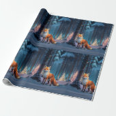 Festive Fox Cadeaupapier (Uitgerold)