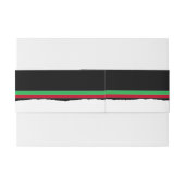 Festive Fox Cubitation Belly Band Uitnodigingen Wikkel (Achterkant Voorbeeld)