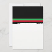 Festive Fox Cubs Invitation Kaart (Achterkant)