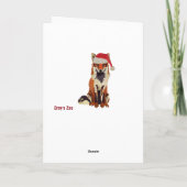 Festive Fox Kaart (Achterkant)