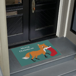 Festive Fox met een opstoppend kerstfeest Deurmat