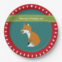 Festive Fox met kerstversiering Aangepast