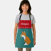 Festive Fox met kerstversiering op maat Schort (Insitu)