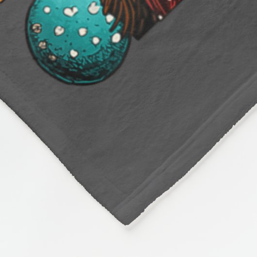 Festive Fox With Snow Santa Hat Winter Christmas A Fleece Deken (Hoek)