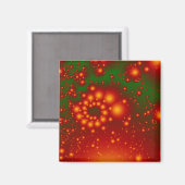 Festive Fractal Magnet (Voorkant / Achterkant)