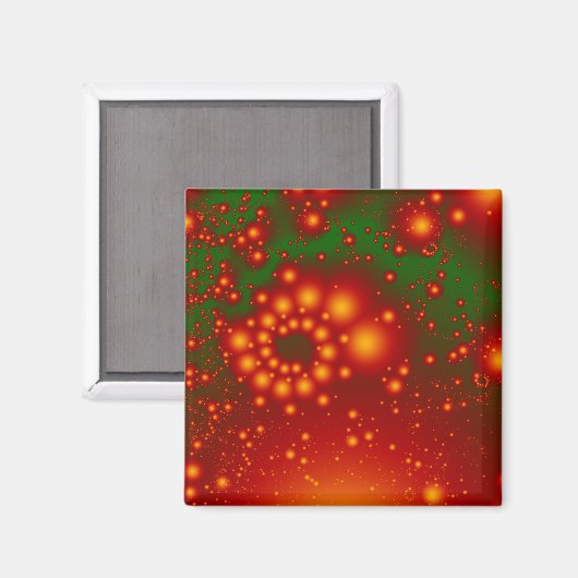 Festive Fractal Magnet (Voorkant / Achterkant)