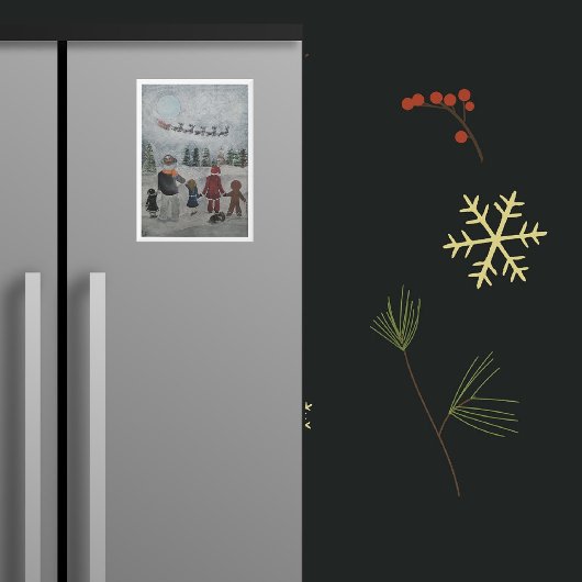 Festive Friends Painting by Alfred Fox Collectable Magneet