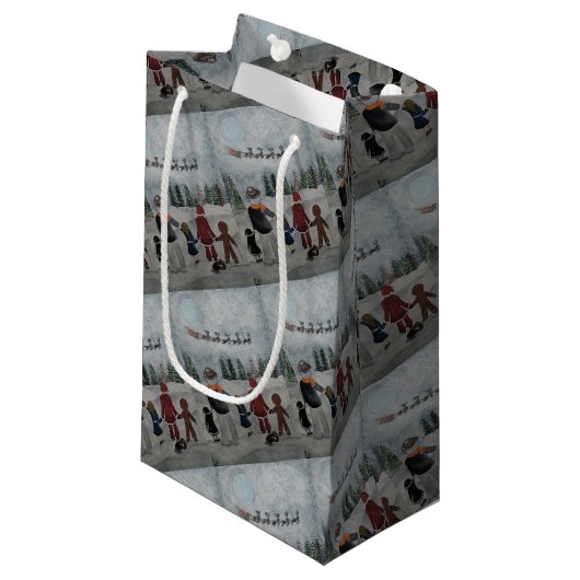 Festive Friends Painting by Alfred Fox Klein Cadeauzakje (Voorkant Gekanteld)