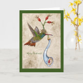 Festive Fritz-kerstkaart Kaart (Gele Bloem)