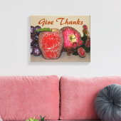 Festive Fruits Wrapped Canvas Afdruk (Insitu (Woonkamer))