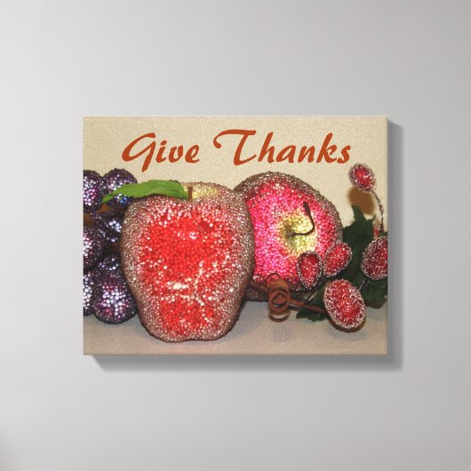 Festive Fruits Wrapped Canvas Afdruk (Voorkant)