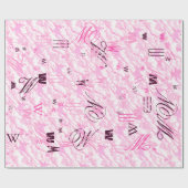 Festive Fuchsia Pink Clouds Decor Cadeaupapier (Vlak)