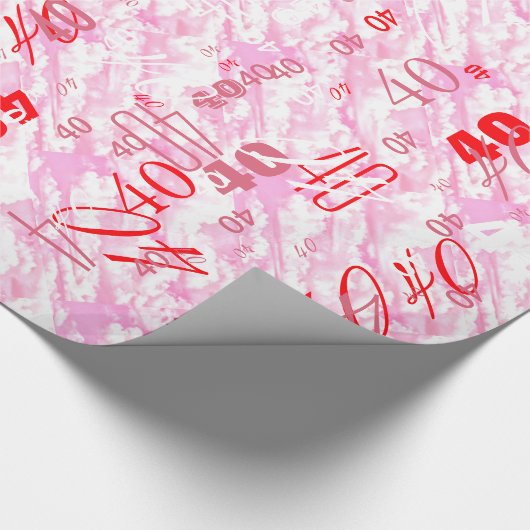 Festive Fuchsia Pink Clouds Decor Cadeaupapier (Hoek)