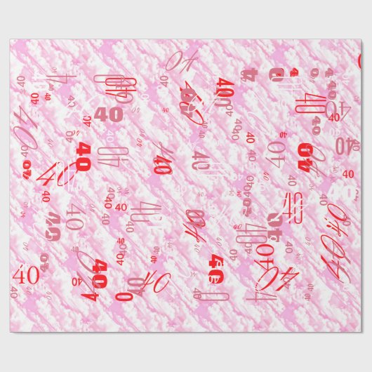 Festive Fuchsia Pink Clouds Decor Cadeaupapier (Vlak)