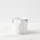 'Festive Fuchsias' op een Espresso Mok (Achterkant)