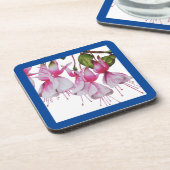 'Festive Fuchsias' op een Onderzetter Set (Linkerzijde)