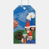 Festive Fun Add Photo to Word a Gnome Family Cadeaulabel (Achterkant)