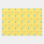 Festive & Fun Bright Neon Colorful kerstboom Inpakpapier Vel (Voorkant)