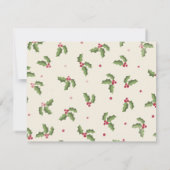 Festive Fun Christmas 5 Photo Holiday Card Bedankkaart (Achterkant)