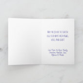 Festive Fun Star van David Photo Lijst Hanukkah Feestdagen Kaart (Binnen)