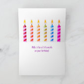 Festive Funny Koe Birthday Kaart (Binnen)