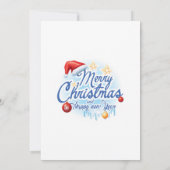 Festive Funny Merry Little Kerstparty Holiday Kaart (Achterkant)