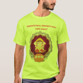 Festive Ganpati Modak Cheer T-Shirt – Bappa's Here (Voorkant)