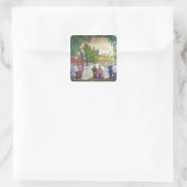 Festive Gathering, 1910 Vierkante Sticker (Tas)