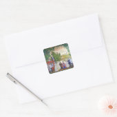 Festive Gathering, 1910 Vierkante Sticker (Envelop)