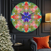 Festive Geometric Art Monogram Wall klok