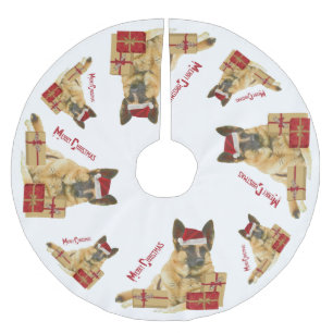 Festive German Shepherd Holiday Kerstboom Rok