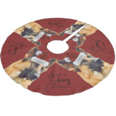 Festive German Shepherd Holiday Kerstboom Rok (Gekanteld)