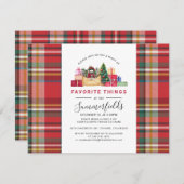 Festive Gift Exchange Favoriete Goods Party Kaart (Voorkant / Achterkant)