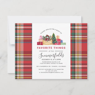 Festive Gift Exchange Favoriete Goods Party Kaart