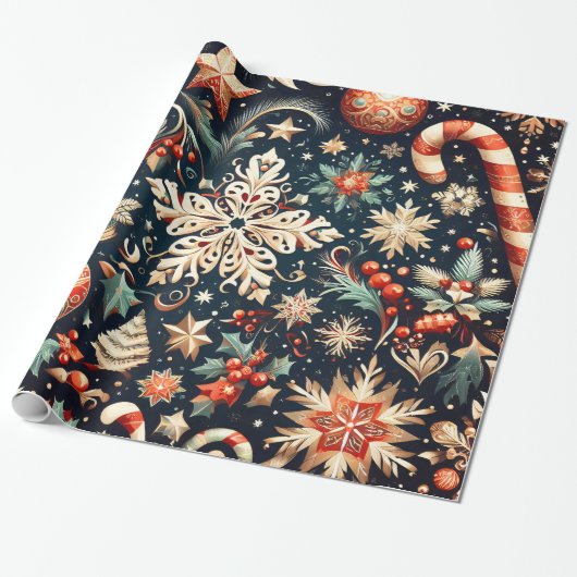 Festive Gift Wraps mod.03 Cadeaupapier (Uitgerold)