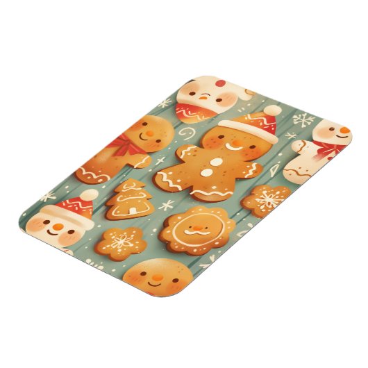 Festive Gingerbread Cookies Magneet (Linkerzijde)