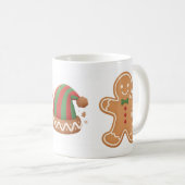 Festive Gingerbread & Elf Hat Christmas Mug Koffiemok (Voorkant rechts)
