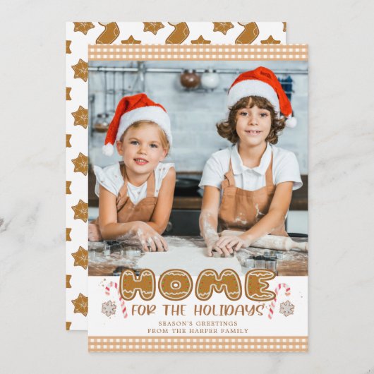 Festive Gingerbrood Baking HOME for the FEESTDAGEN (Voorkant / Achterkant)