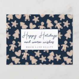 Festive Gingerbrood Business Prettige feestdagen