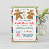 Festive Gingerbrood-kerstfeest Kaart (Staand voorkant)