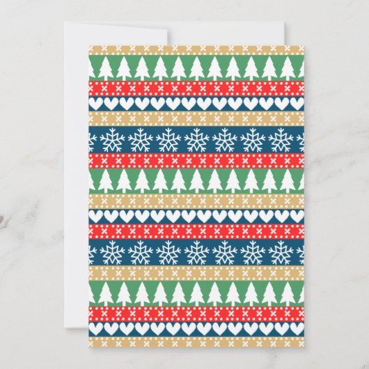 Festive Gingerbrood-kerstfeest Kaart (Achterkant)