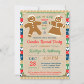 Festive Gingerbrood-kerstfeest Kaart (Voorkant)